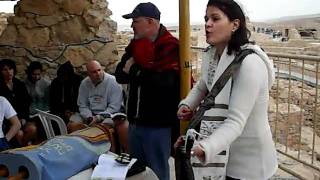 Jewish Prayer - Mi Chamocha on top of Masada - Cantor