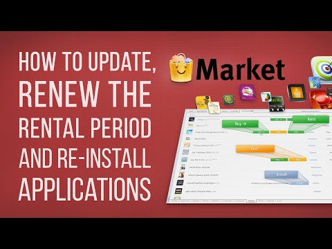 How to update, renew the rental period and reinstall products