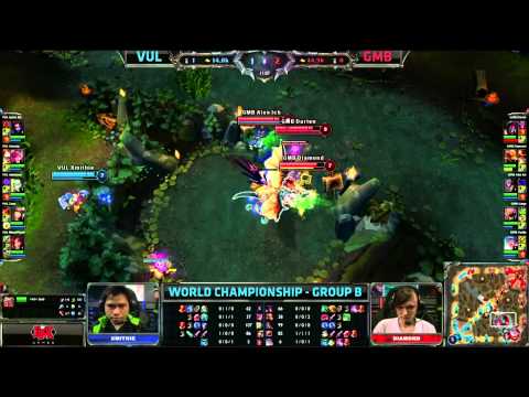 Gambit Gaming (EU) vs Vulcan (NA) Highlights LoL Worlds Day 2 Group B Season 3 Championships