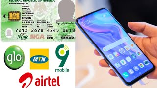 NIN How To Link National Identification Number(NIN) To MTN, Airtel,Glo and 9Mobile Networks Easily.