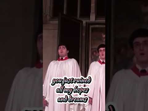 guy eats helium  in choir  performance 💀