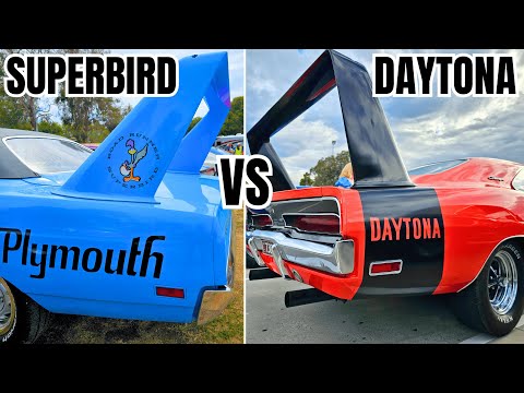 Plymouth Superbird vs Dodge Charger Daytona - Mopar Muscle NASCAR Showdown!