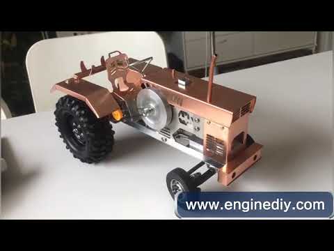 Tractor Stirling Engine Motor Model - Desktop Toy