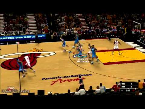 NBA 2K13 demo gameplay Heat vs OKC