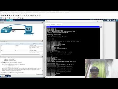 1.1.7 packet tracer - basic switch configuration
