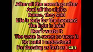 Juice Newton I&#39;m Dancing as Fast as I Can  (karaoke)(by request)