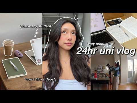 slice of life 📓 a productive (and UNFILTERED) day in my life as a pharmacy student and creator