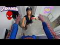 SPIDER MAN Vs CRAZY POLICE GIRL IN LOVE Love Story Police Girls In Real Life