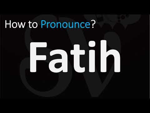 How to Pronounce Fatih? (CORRECTLY)