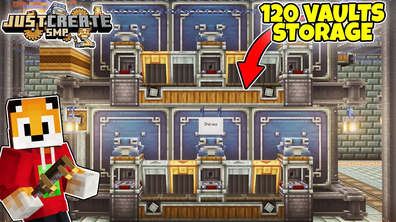 I built a MEGA STORAGE SYSTEM in Minecraft Create Mod [#25]
