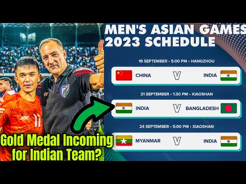 Asian Games 2023 Fixtures Announced! Can Indian Football Team Deliver Medal ?