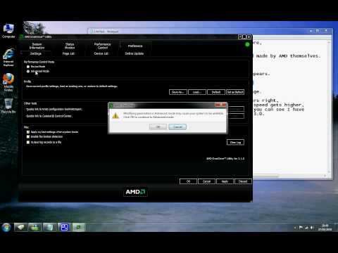 how to overclock a AMD Phenom Quad Core Processor