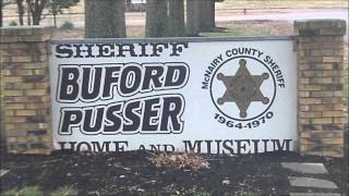 preview picture of video 'Buford Pusser Sites in Adamsville, Tennessee: The Questers, too'