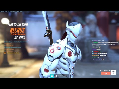 TOP 500 GENJI ONE TRICK - NECROS! POTG! [ OVERWATCH 2 SEASON 2 ]