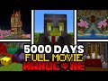 I Survived 5000 Days In Hardcore Minecraft FULL MINECRAFT MOVIE
