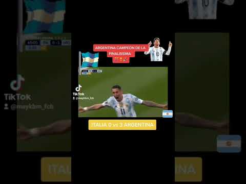 ARGENTINA CAMPEON DE LA FINALISSIMA 🏆🎉🎉🔥 #argentinacampeon  #finalissima