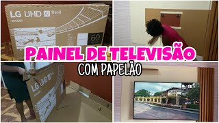 PAINEL DE TV DE PAPELÃO