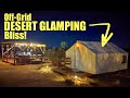 Desert Glamping Tents- could YOU live in one full time tiny house
style?