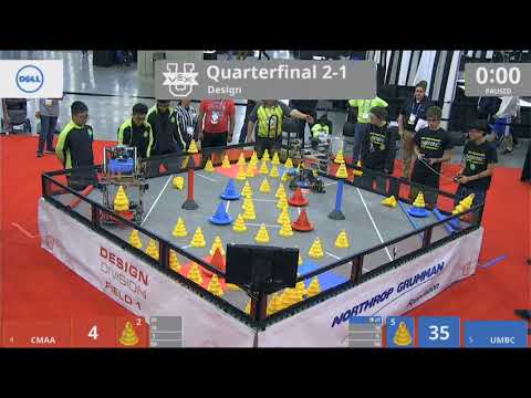 Quarter Finals of the VEX U Design Division at VEX Worlds 2018