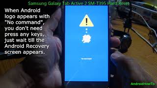 Samsung Galaxy Tab Active 2 SM-T395 Hard Reset