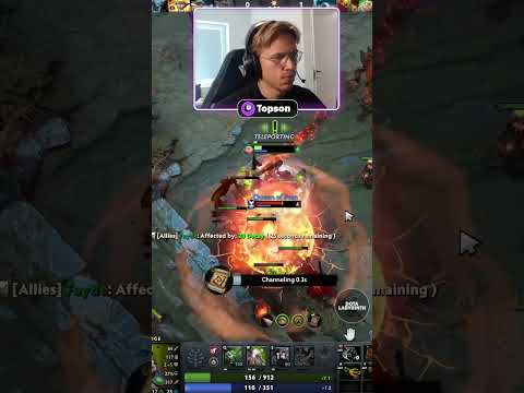 TOPSON FAILED UP ON PUDGE VS QUEEN OF PAIN IN DOTA 2 #dota2 #gamer #gaming #outplay #twitch