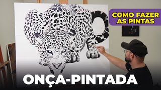 Como desenhar e pintar as pintas da ONÇA-PINTADA