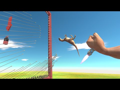 Harpoon Door | Hitting the Target with a Giant Hand - Animal Revolt Battle Simulator