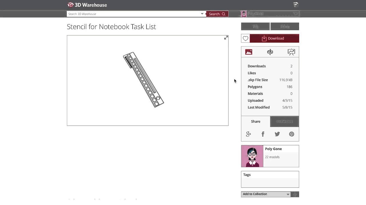 3D Warehouse Video Series: Printables