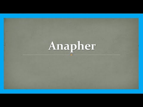 Stilmittel: Anapher