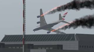 Insane 'a380' Pilot makes Awkward Emergency Landing in Stormy Weather | XP11