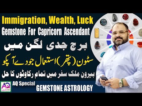 Capricorn Ascendant | Best Gemstones For Wealth Success & Abroad Job |Checkout Ali Zanjani |AQ TV