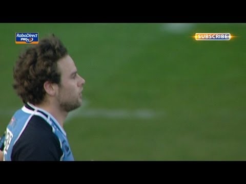 Ruaridh Jackson Penalty after obstruction - Scarlets v Glasgow Warriors 12 April 2013
