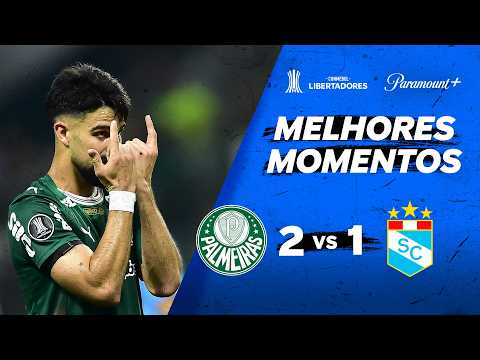 Gols e lances de Palmeiras x Sporting Cristal