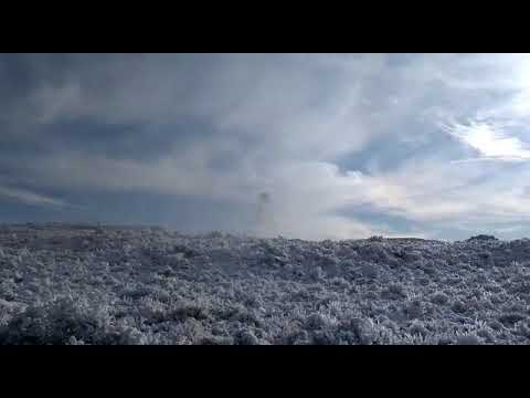 El impactante video de la caída de las torres de alta tensión en Chubut