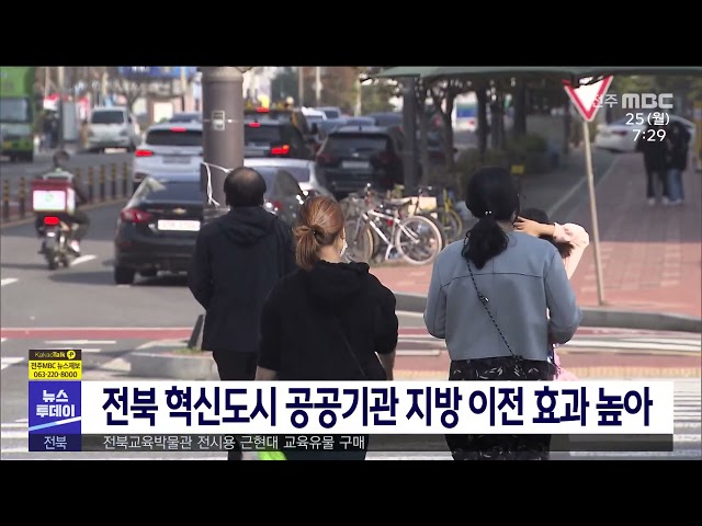 전북 혁신도시 공공기관 지방 이전 효과 높아