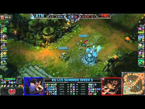 Alternate (ATN) vs Fnatic (FNC) || EU LCS Summer 2013 W5D1 || Full Game HD