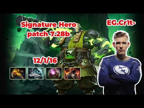 EG.Crit Earth Spirit Mid - DOTA 2 7.28b - MMR rank - Dota2 Gameplay [Learn To PRO dota2]