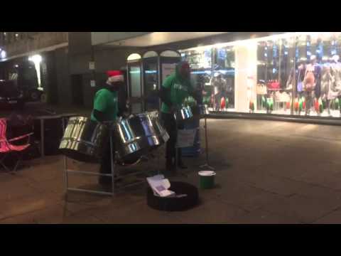 Steelpan artists.@ oxford street