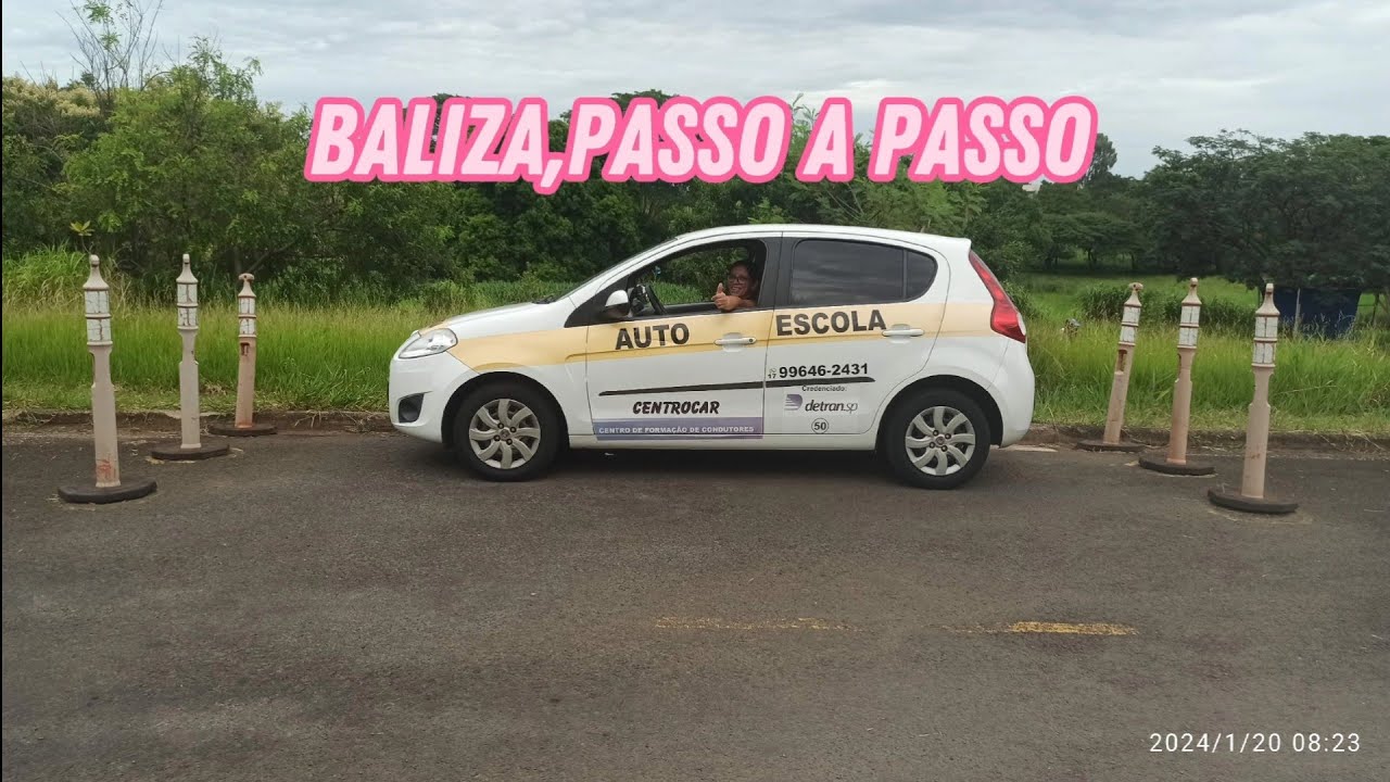 Baliza de Carro, passo a passo. #auladecarro #cnh #autoescola