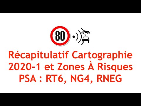 Récap mise à jour Cartographie 2020-1 et Zones A Risques PSA RT6/RNEG/NG4