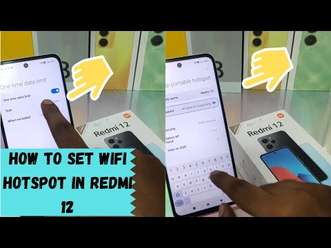 How to Set Wifi Hotspot in Redmi 12 | How to Set Up & Use the Portable Hotspot on REDMI 12