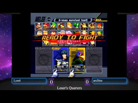 Melee Weekly 14 - Loser's Quarterfinals Lysol (Marth) vs. arcSine (Falco)