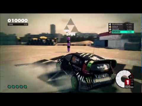 DiRT 3: Gymkhana Spin Tutorial - How To Get Platinum