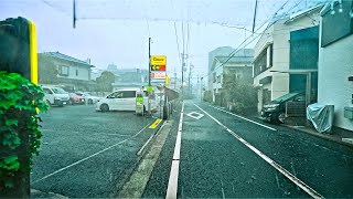 Suburban South Tokyo: Summer Walk During Heavy Thunderstorm • 4K HDR