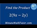 Find The Product 2 9x 2y