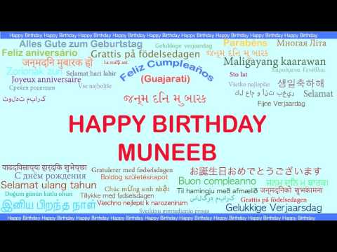 Muneeb   Languages Idiomas - Happy Birthday
