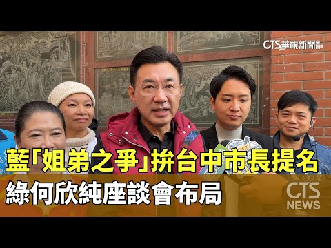 藍「姐弟之爭」拚台中市長提名　綠何欣純座談會布局