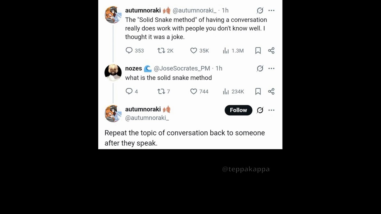 The Solid Snake Method of Communication, huh? #metalgearsolid #metalgear #solidsnake #snake #VA #VO