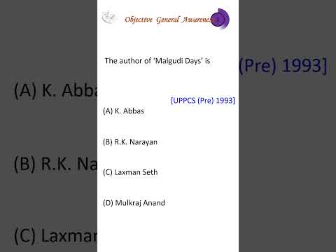 General Awareness #ga #gk #gs #book #author ch0901 en 97