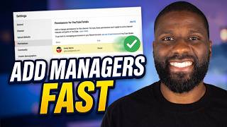Add Managers to YouTube 2026 EASY!